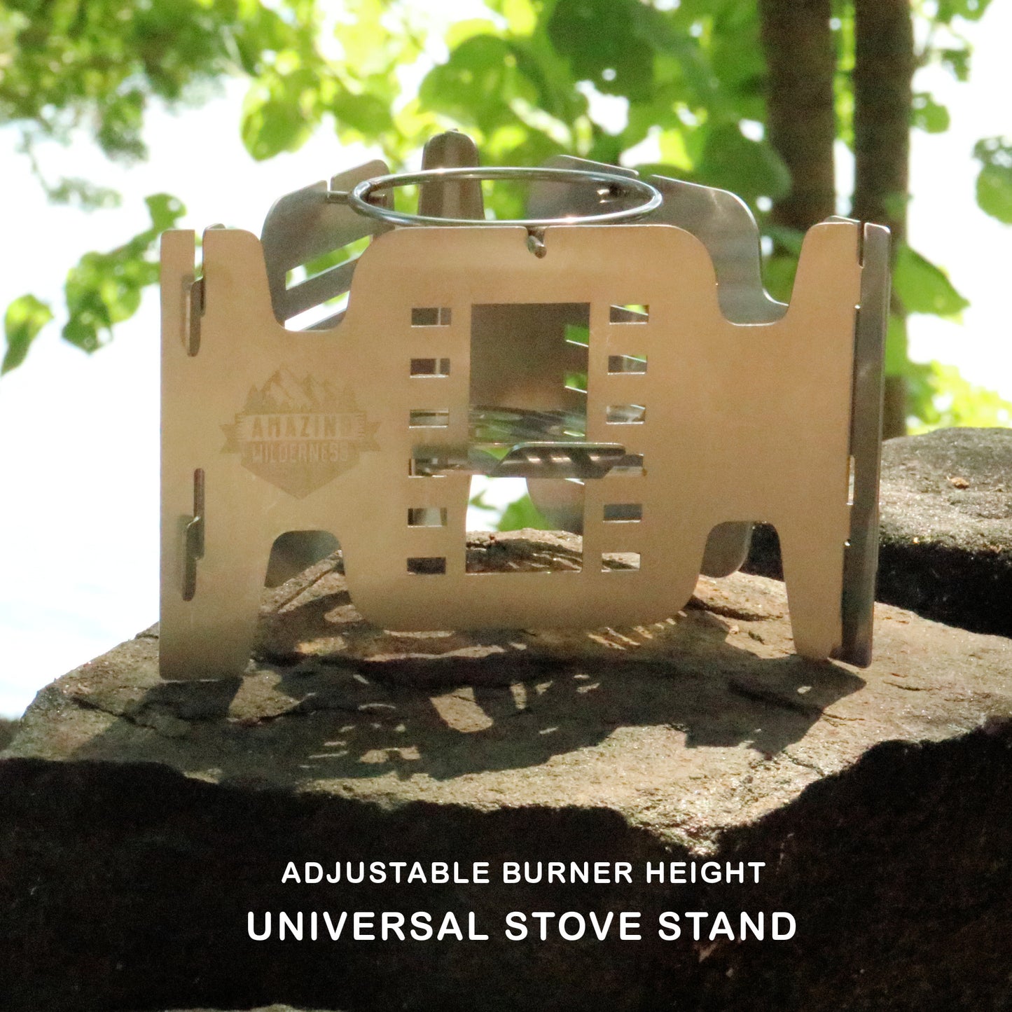 Universal Stove Stand outside