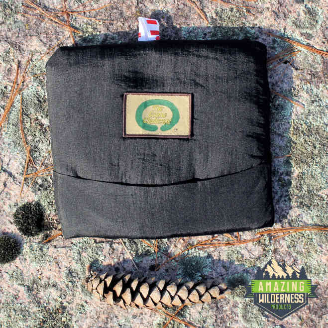 Amazing Wilderness Camp Bed Hammock and Bushcraft Chair Folded Black