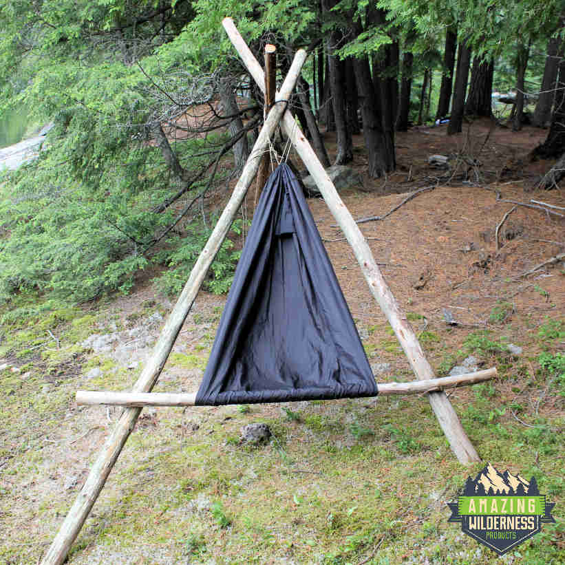 Amazing Wilderness Camp Hammock Bushcraft Chair Black