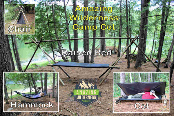 Amazing Wilderness Camp Cot as a Bed Hammock and Chair