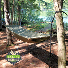 Amazing Wilderness Camping Cot, Hammock and Bushcraft Chair In One Piece of Gear