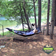 Amazing Wilderness Camp Bed As Hammock Lakeside