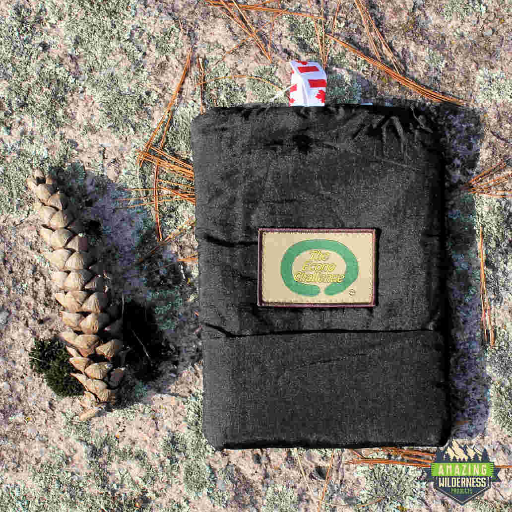 Amazing Wilderness Camp Hammock Bushcraft Chair Black Folded