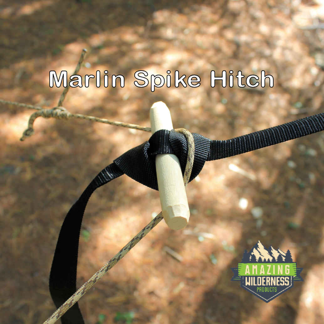Hammock Suspension System Using Marlin Spike Hitch