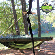 Hammock Suspension System Using Marlin Spike Hitch Camouflage