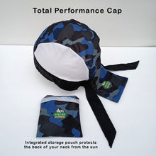 Total performance cap showing storage sack